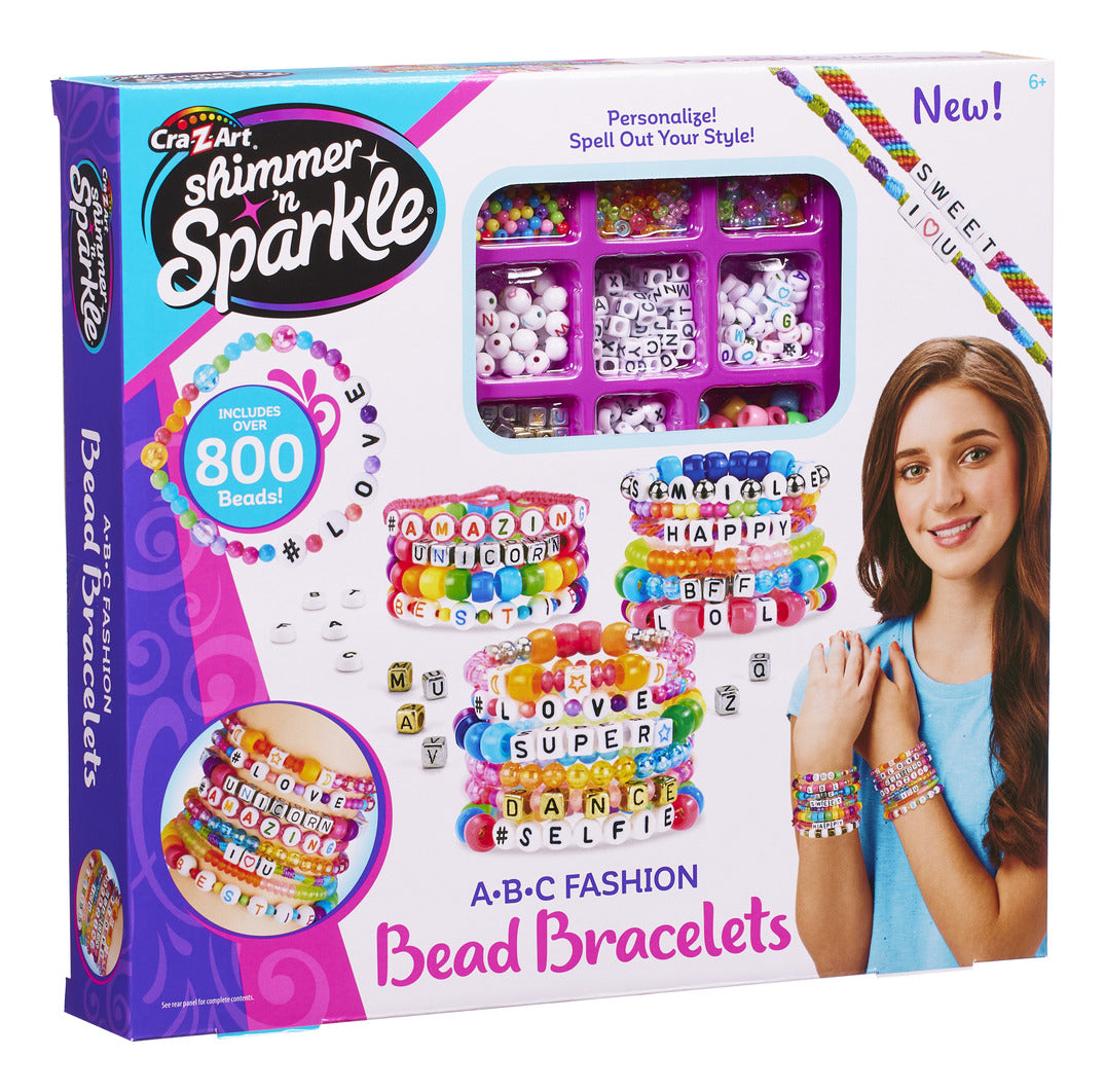 Shimmer ’n Sparkle ABC Fashion Bead Bracelet Kit