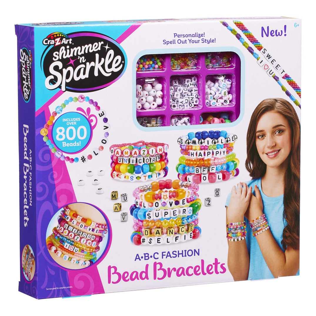 Shimmer ’n Sparkle ABC Fashion Bead Bracelet Kit
