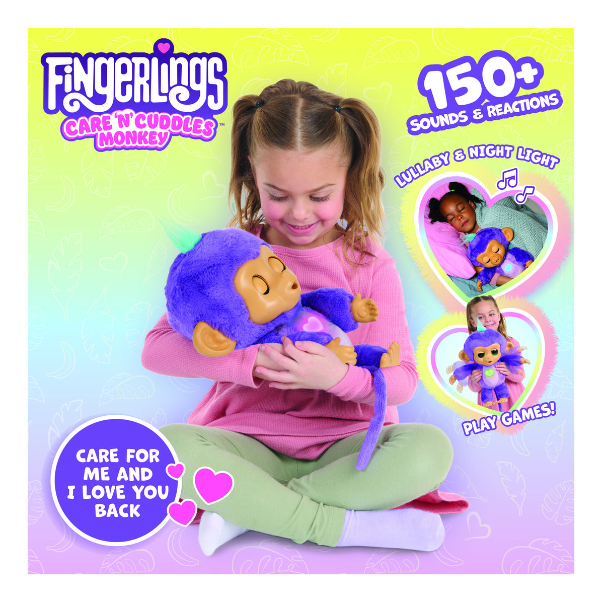 Fingerlings Care 'n' Cuddles Interactive Baby Monkey Sunny