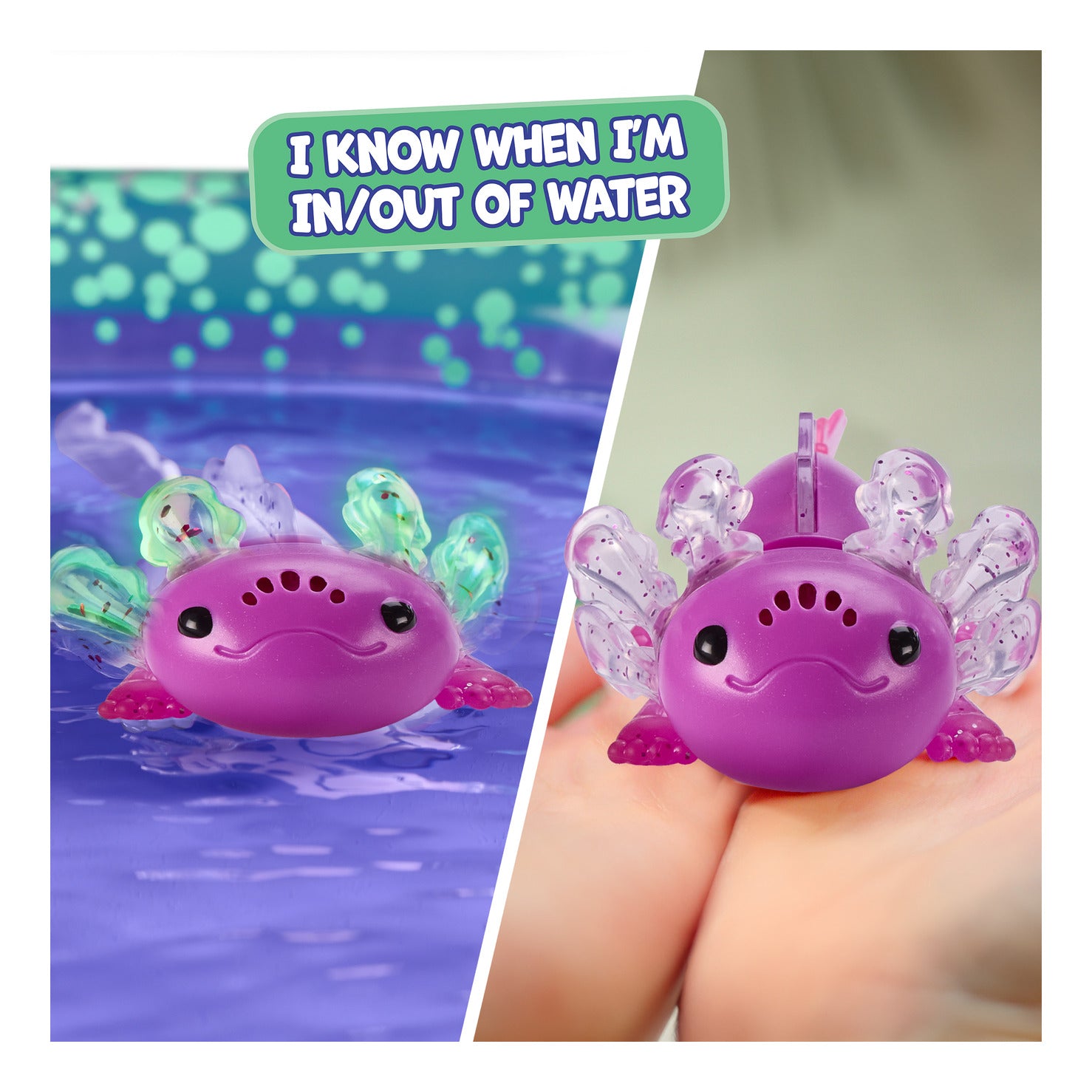 Fingerlings Baby Axolotl Ziggy Hot Pink Glitter Interactive Toy