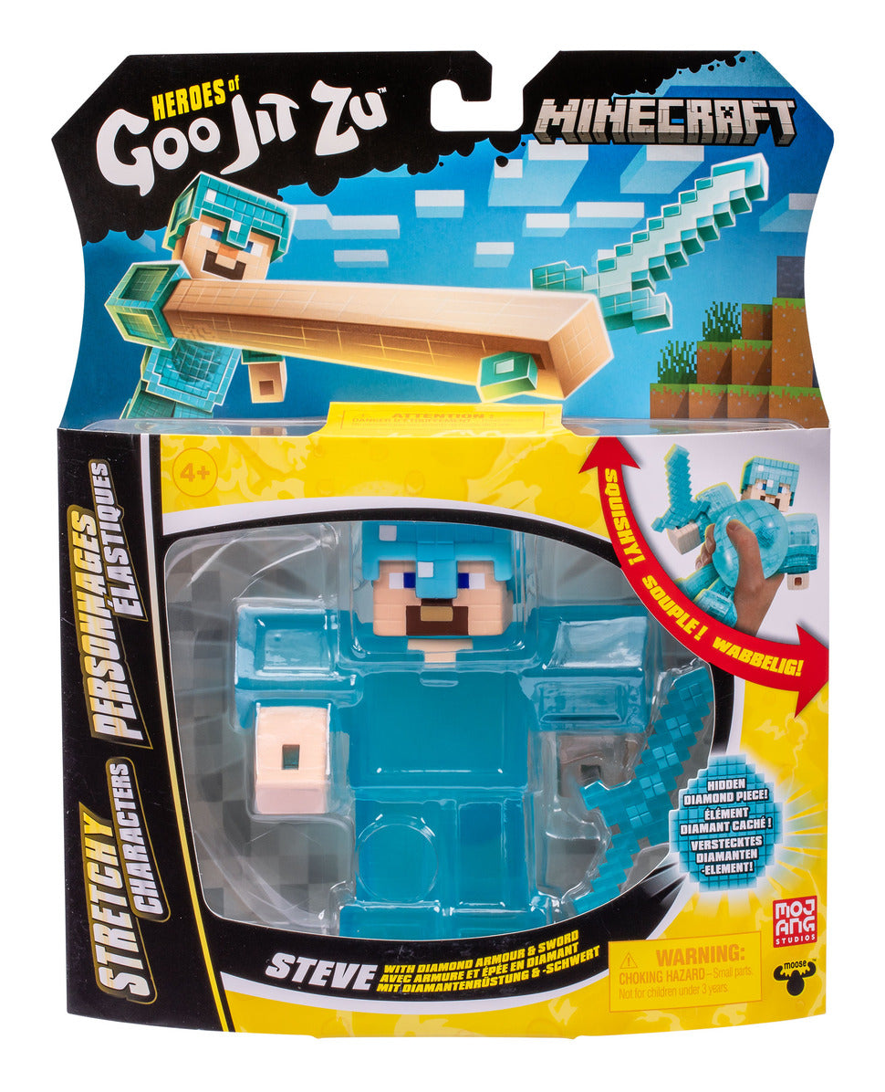 Heroes of Goo Jit Zu Minecraft Steve Stretchy Hero Pack
