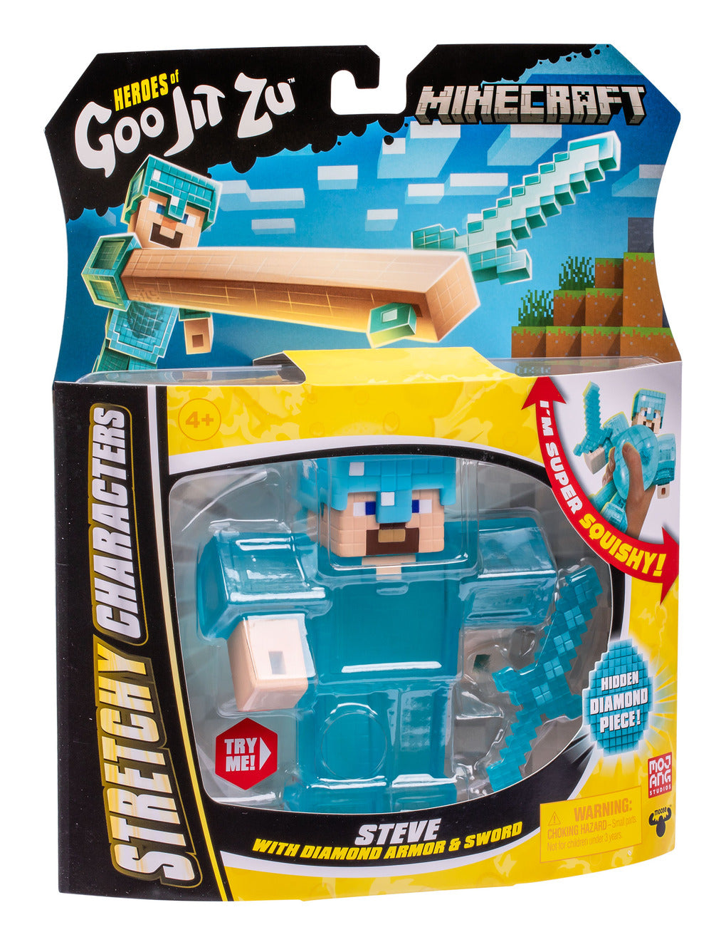 Heroes of Goo Jit Zu Minecraft Steve Stretchy Hero Pack