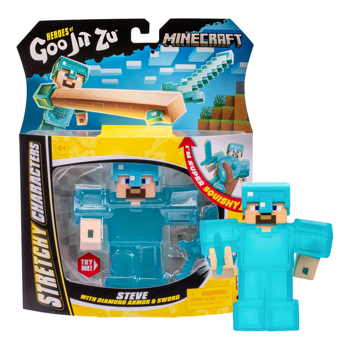 Heroes of Goo Jit Zu Minecraft Steve Stretchy Hero Pack