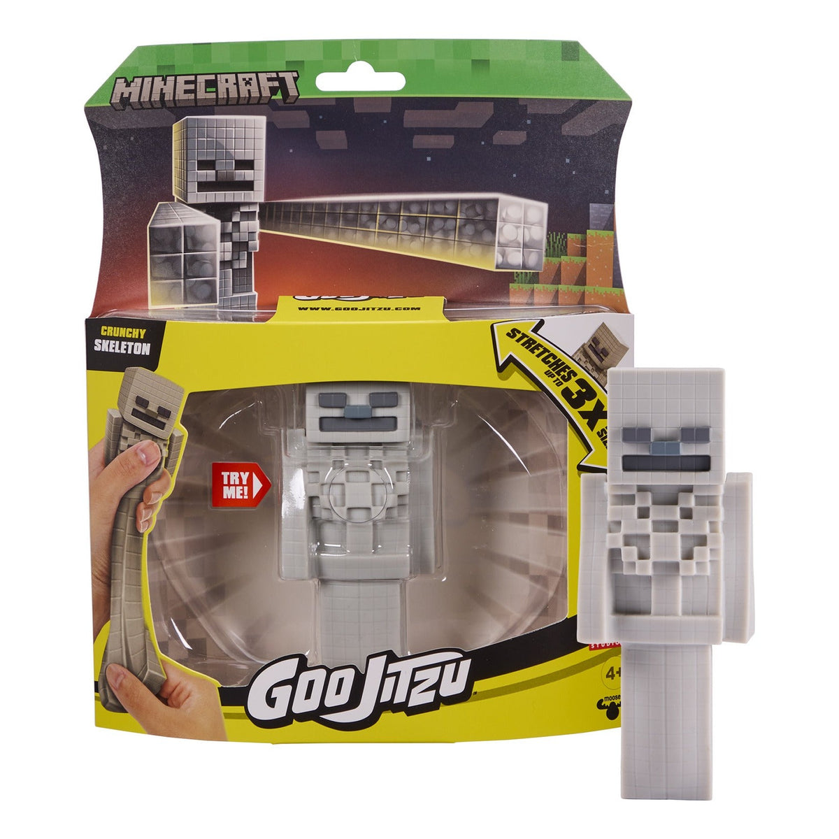 Heroes of Goo Jit Zu Minecraft Crunchy Skeleton Stretchy Figure