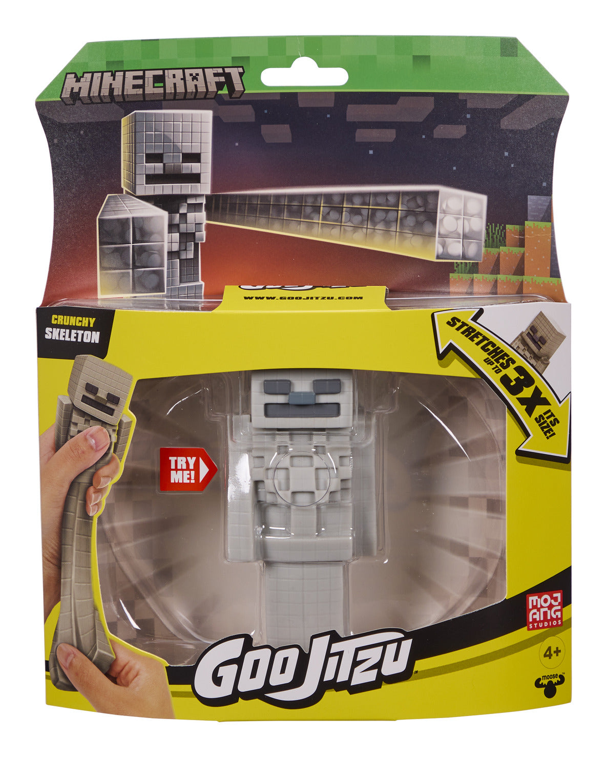 Heroes of Goo Jit Zu Minecraft Crunchy Skeleton Stretchy Figure