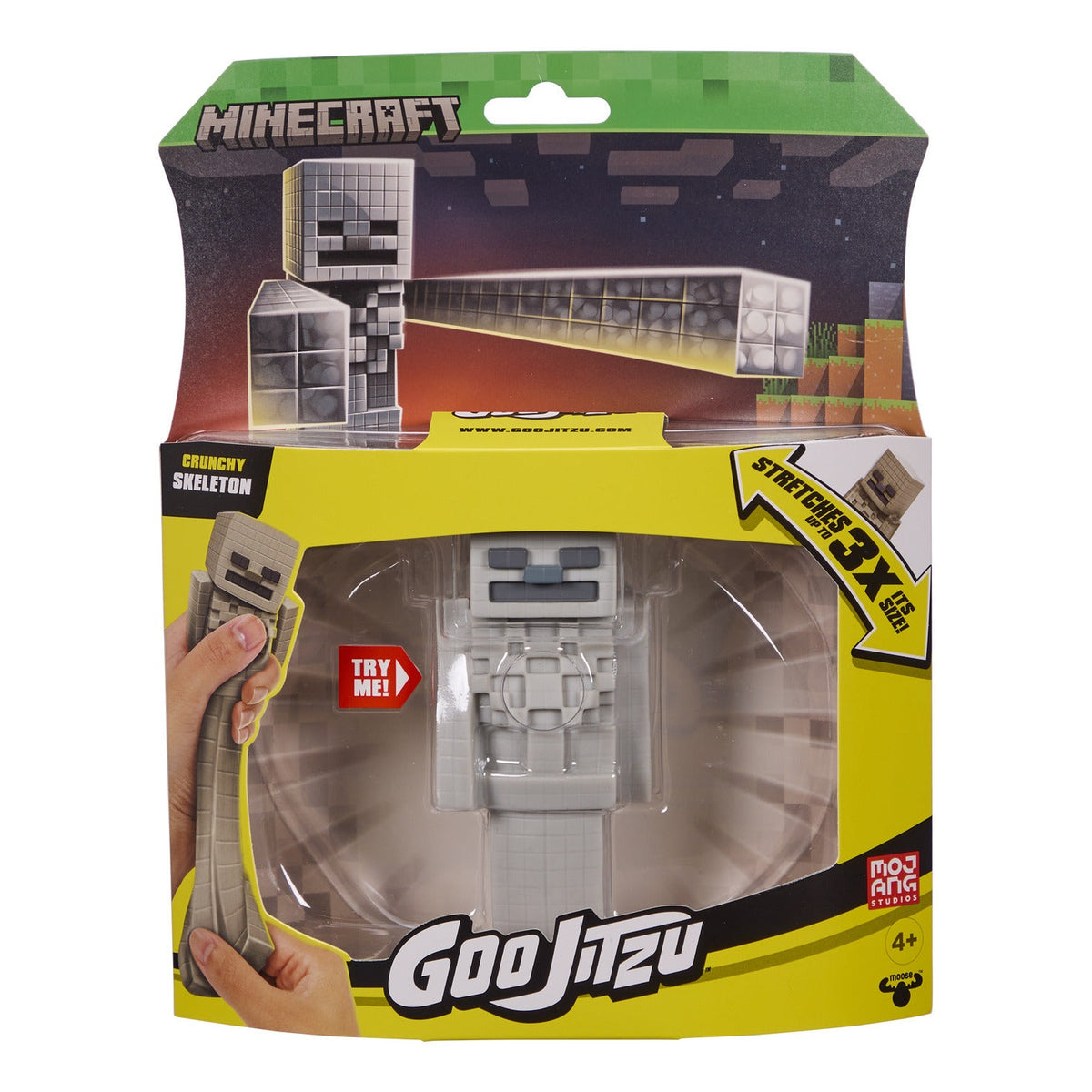Heroes of Goo Jit Zu Minecraft Crunchy Skeleton Stretchy Figure