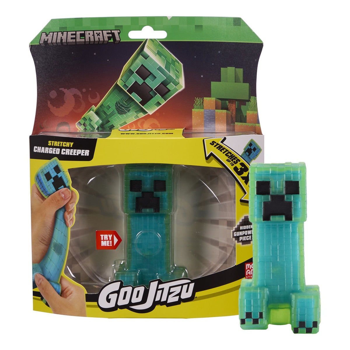Heroes of Goo Jit Zu Minecraft Charged Creeper Stretchy Figure