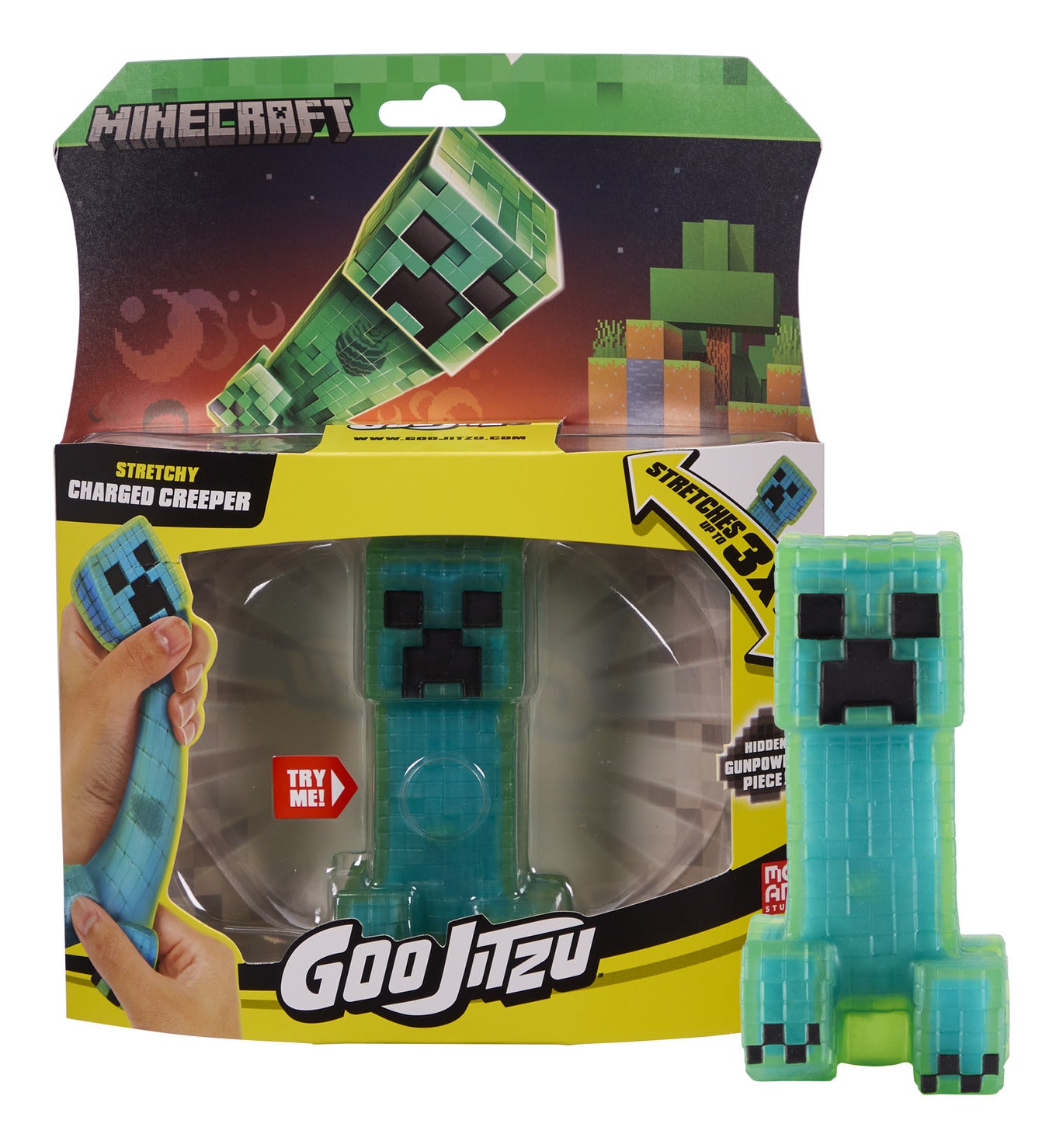 Heroes of Goo Jit Zu Minecraft Charged Creeper Stretchy Figure