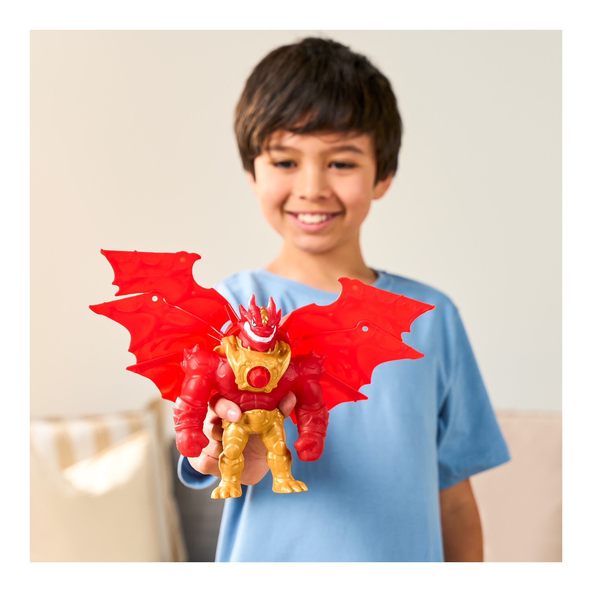 Heroes of Goo Jit Zu Battlewing Blazagon Stretchy Figure