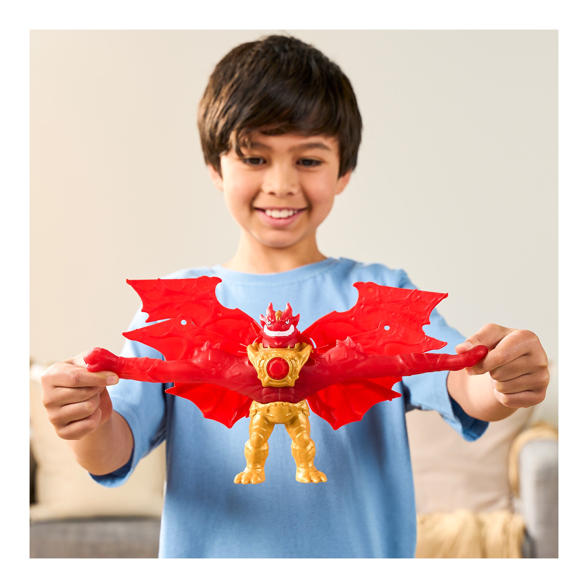 Heroes of Goo Jit Zu Battlewing Blazagon Stretchy Figure
