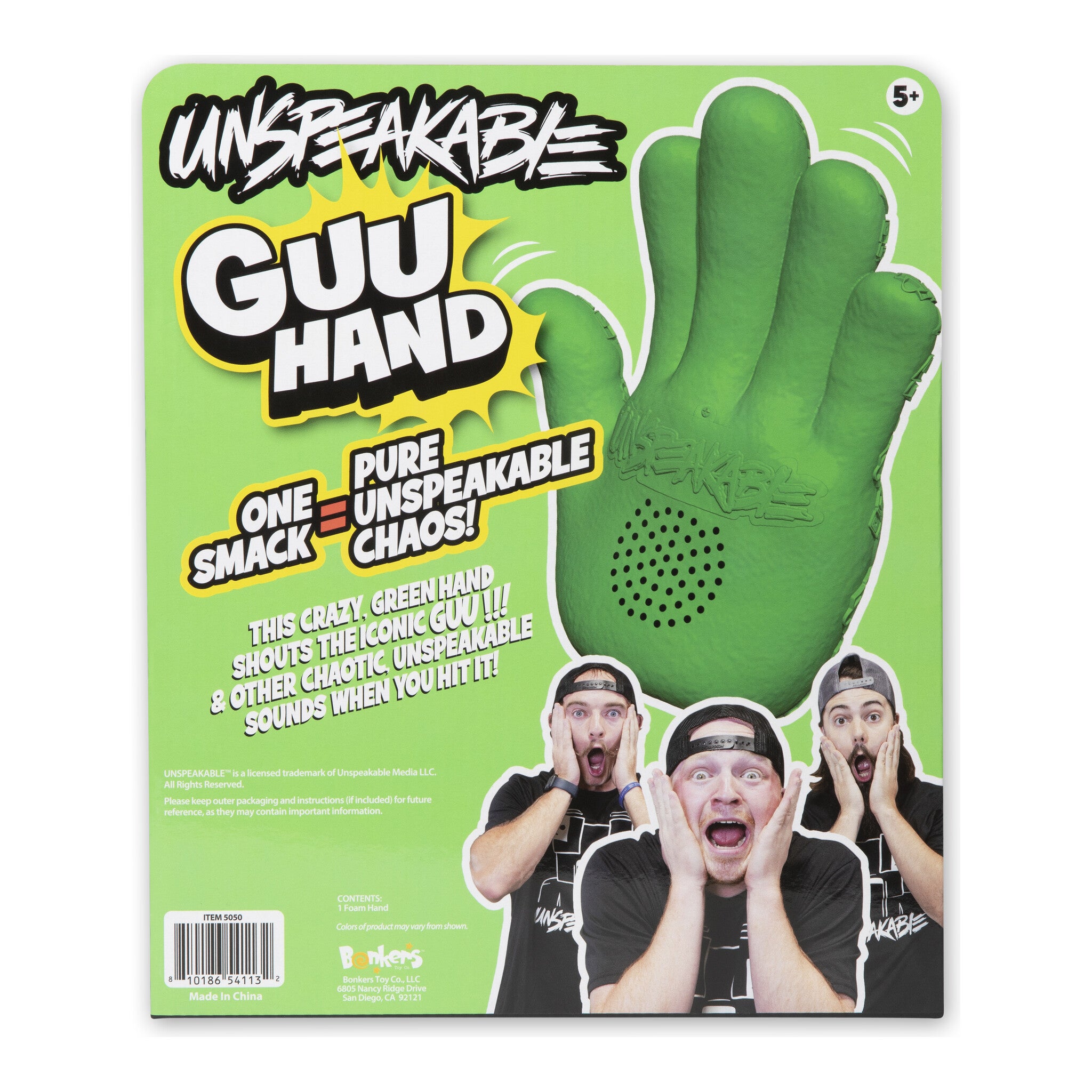 Unspeakable GUU Hand Interactive Sound Toy