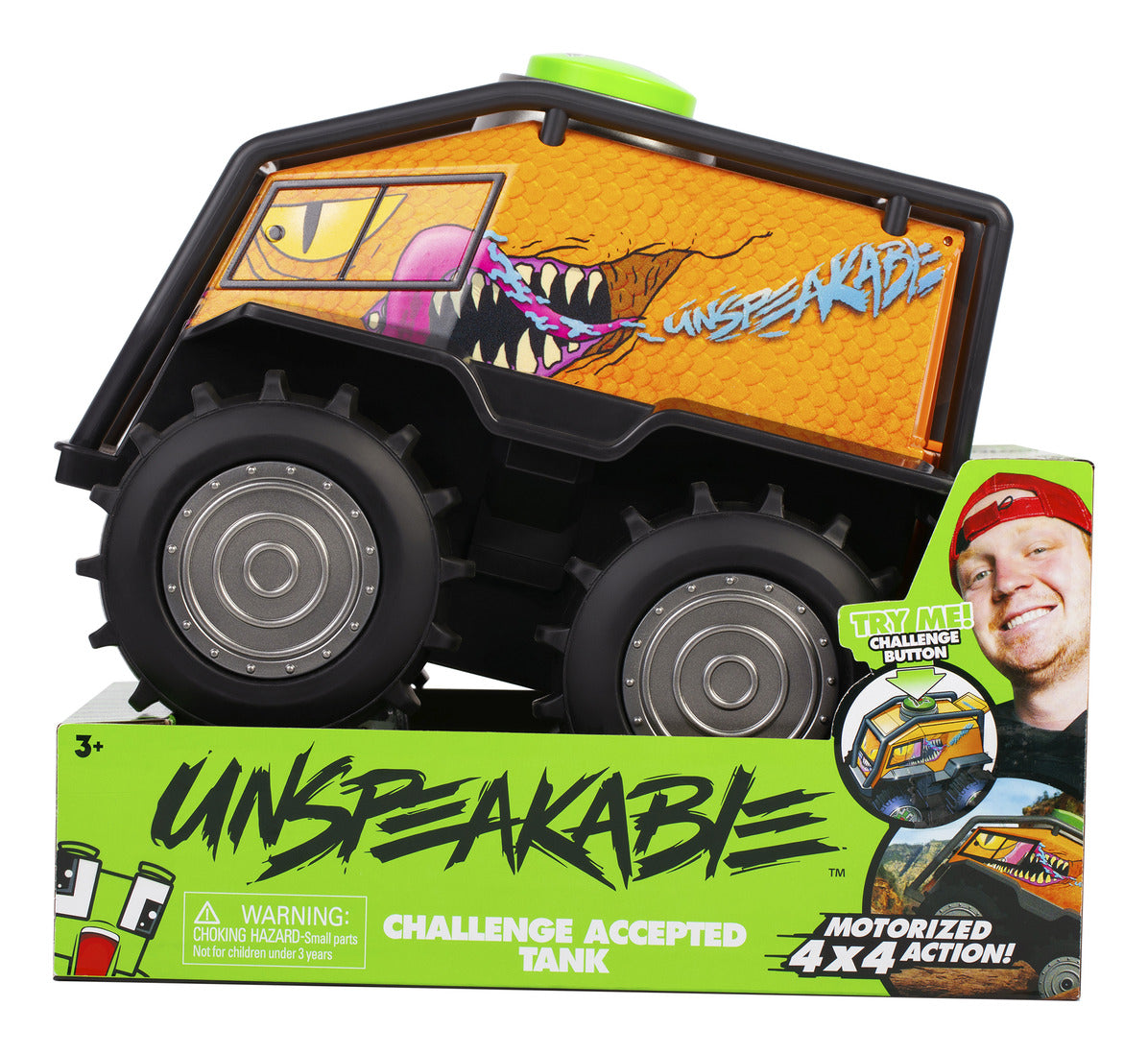 Unspeakable Challenge Accepted Stomper Tank with Sound and Movement