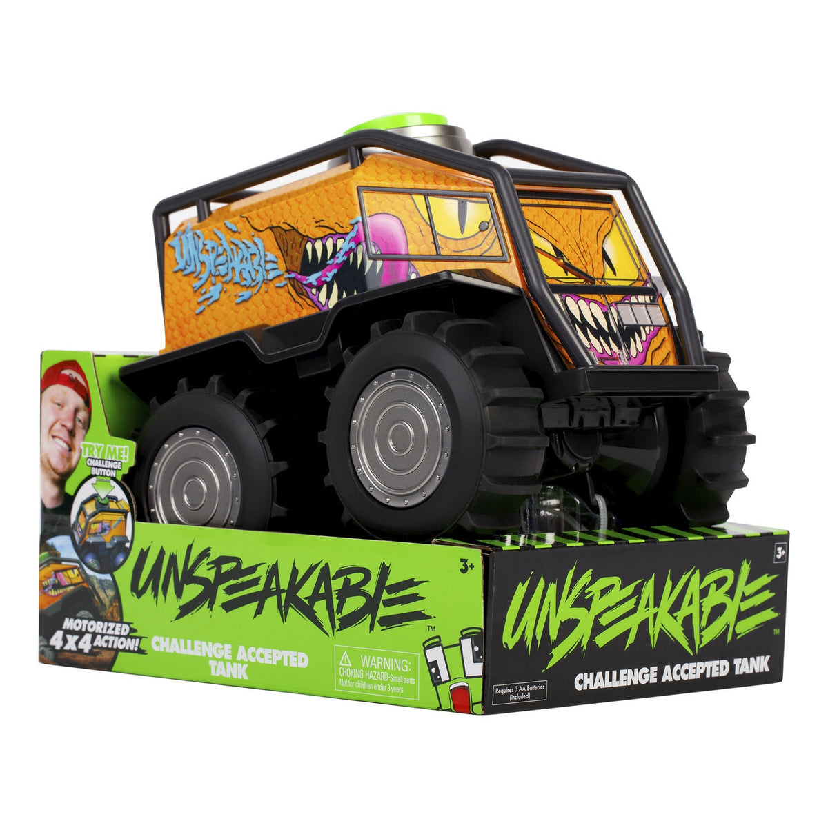 Unspeakable Challenge Accepted Stomper Tank with Sound and Movement
