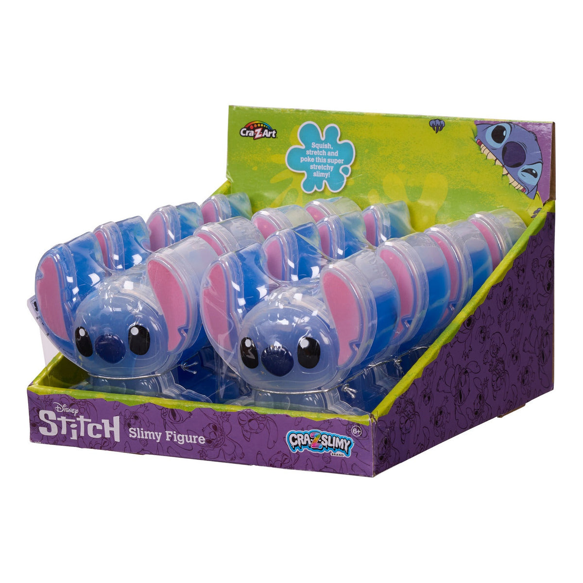 Cra-Z-Slimy Disney Stitch Shaped Slime Container
