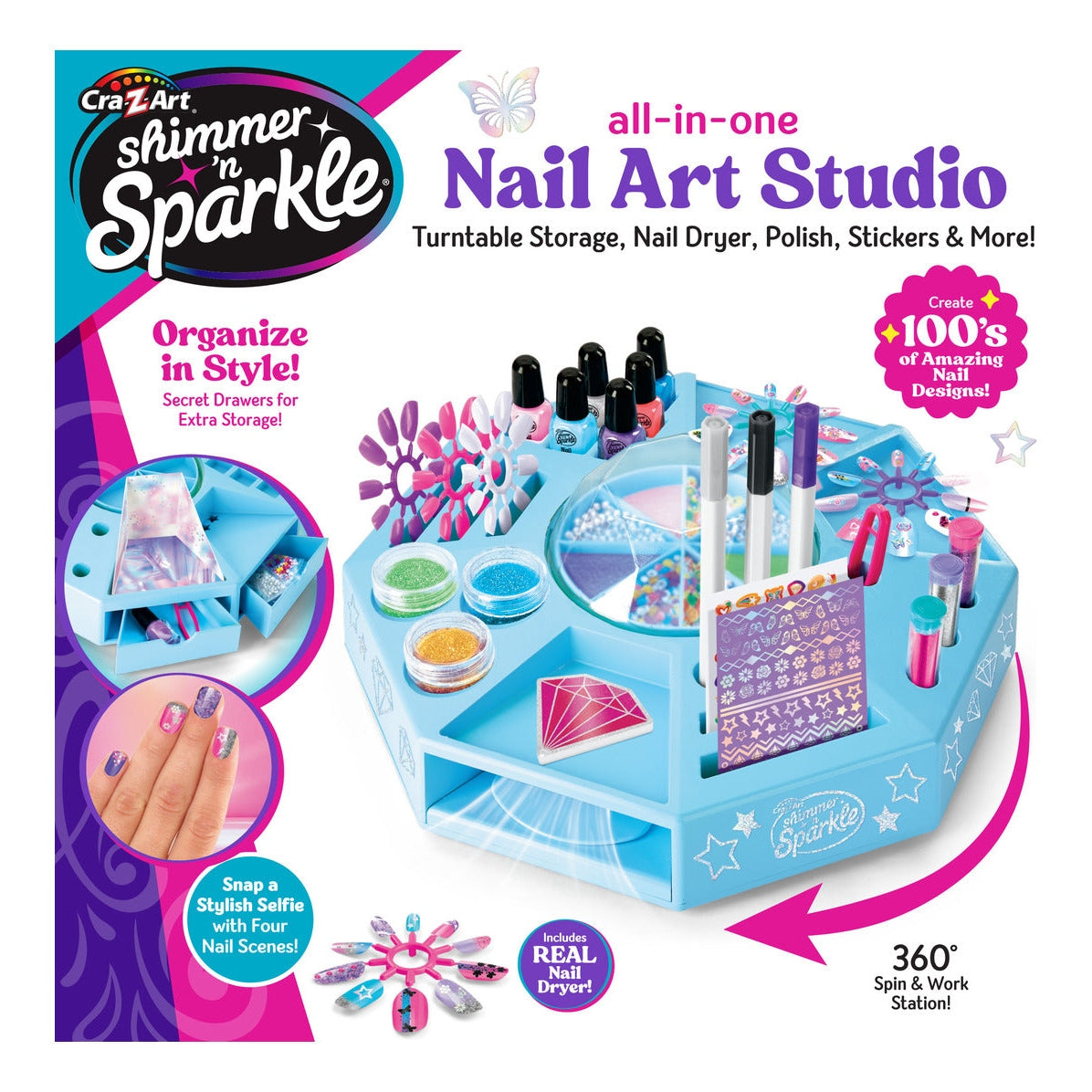 Shimmer N Sparkle All-in-One Nail Art Studio