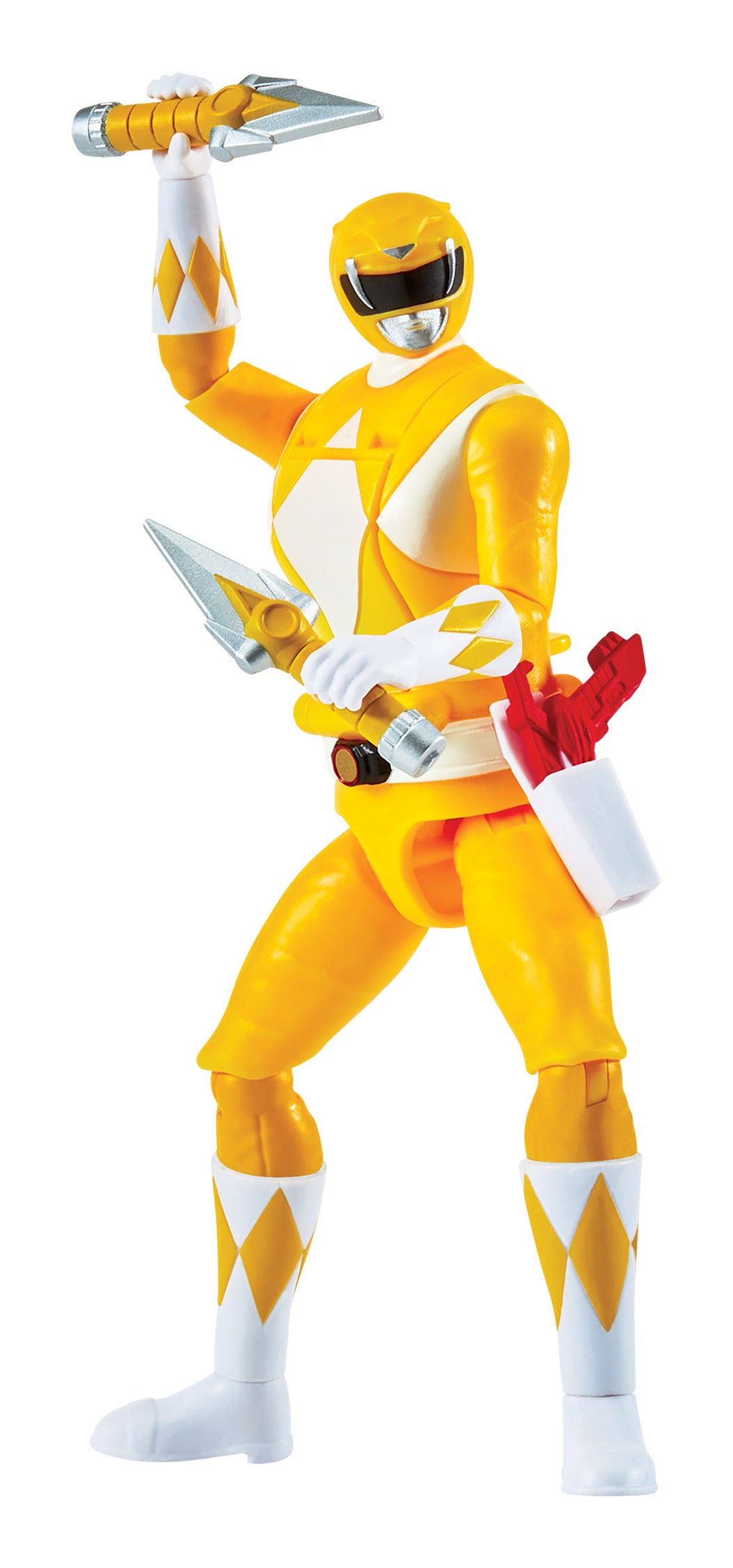 Power Rangers Mighty Morphin Re-Ignition Auto-Morphin Yellow Ranger Figure
