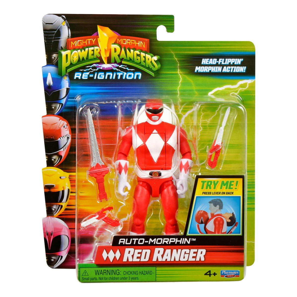 Mighty Morphin Power Rangers Re-Ignition Auto-Morphin Red Ranger Figure