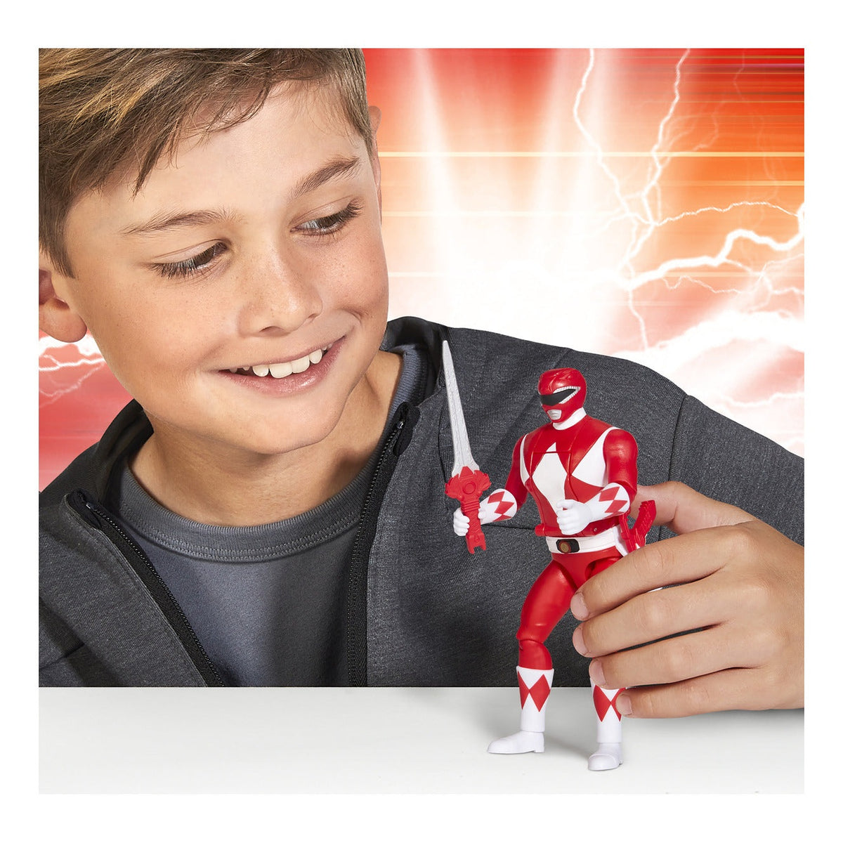 Mighty Morphin Power Rangers Re-Ignition Auto-Morphin Red Ranger Figure