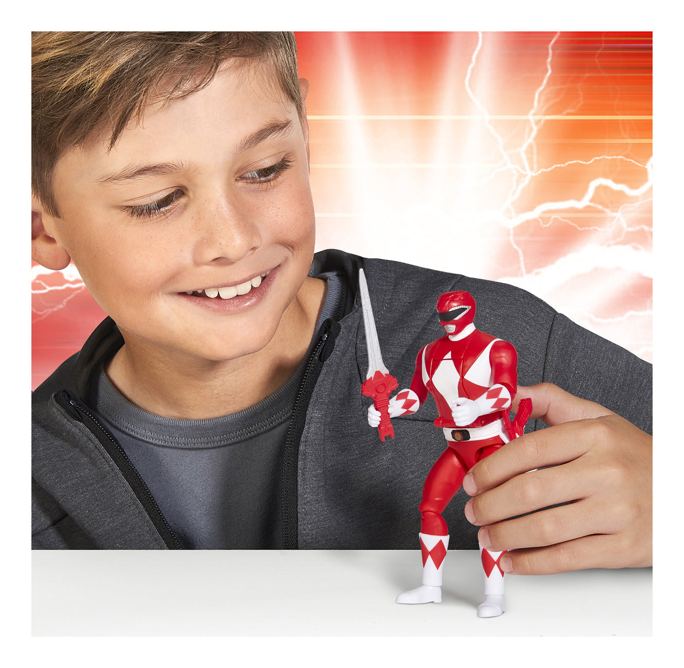 Mighty Morphin Power Rangers Re-Ignition Auto-Morphin Red Ranger Figure
