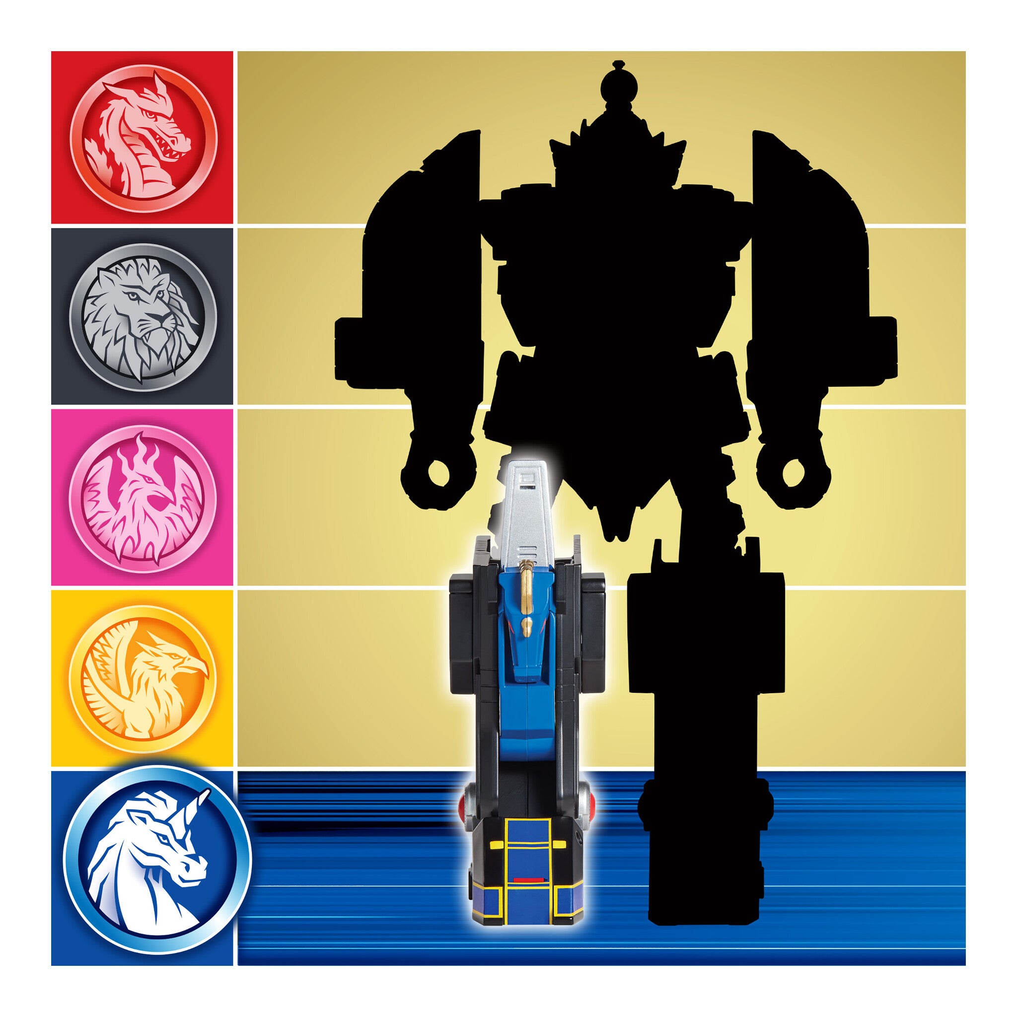 Power Rangers Mighty Morphin Combinable Thunderzord Unicorn