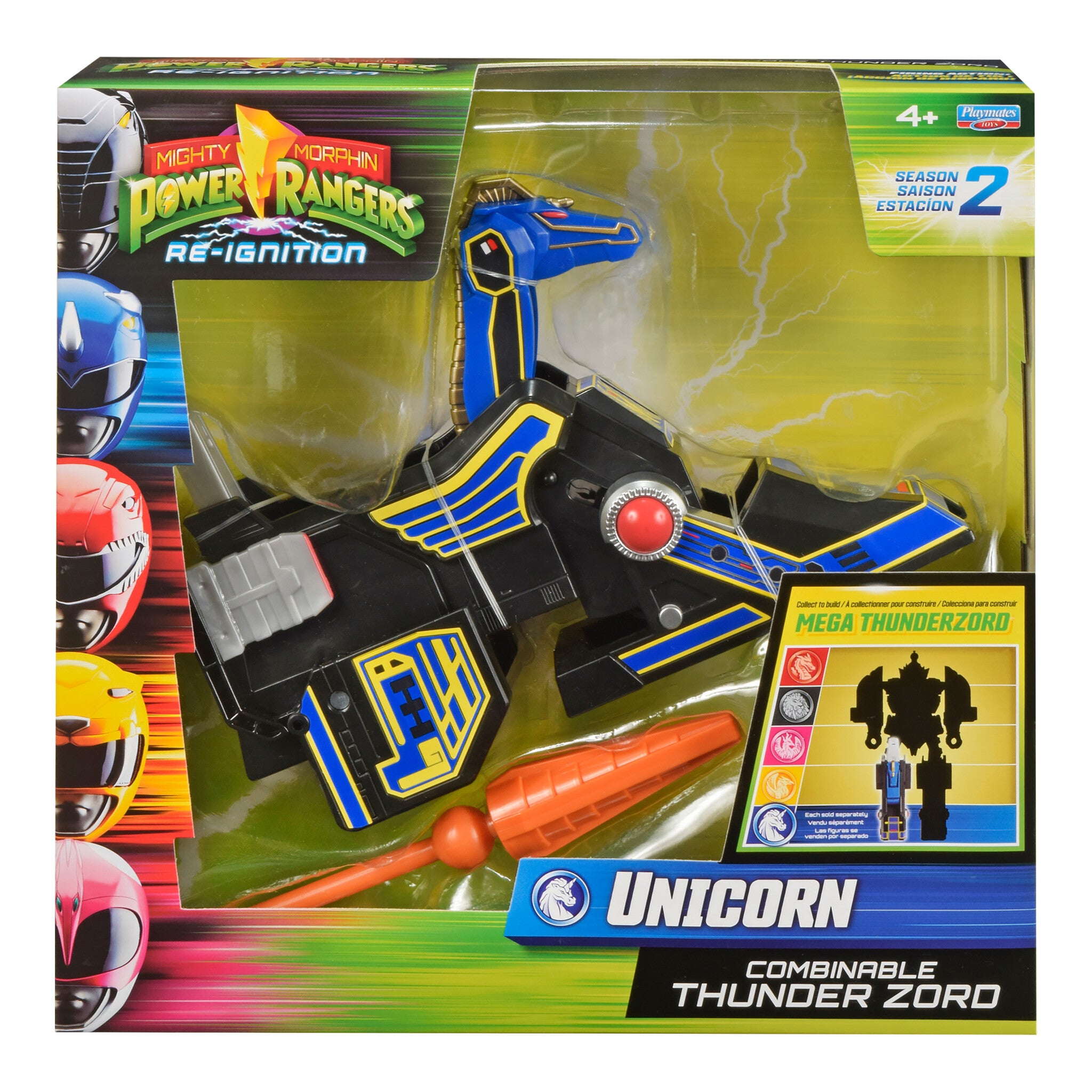 Power Rangers Mighty Morphin Combinable Thunderzord Unicorn