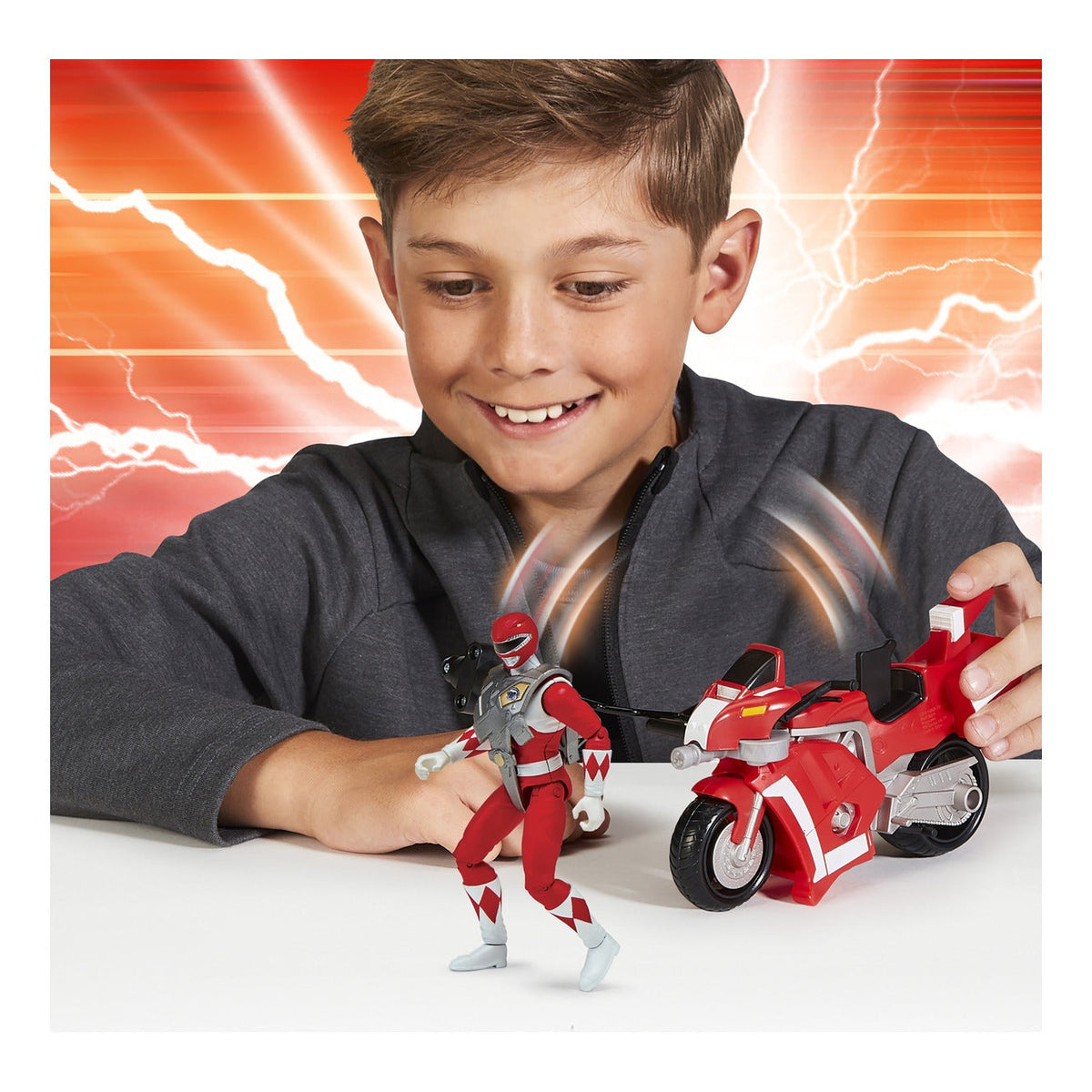 Mighty Morphin Power Rangers Battle Bike with Red Ranger
