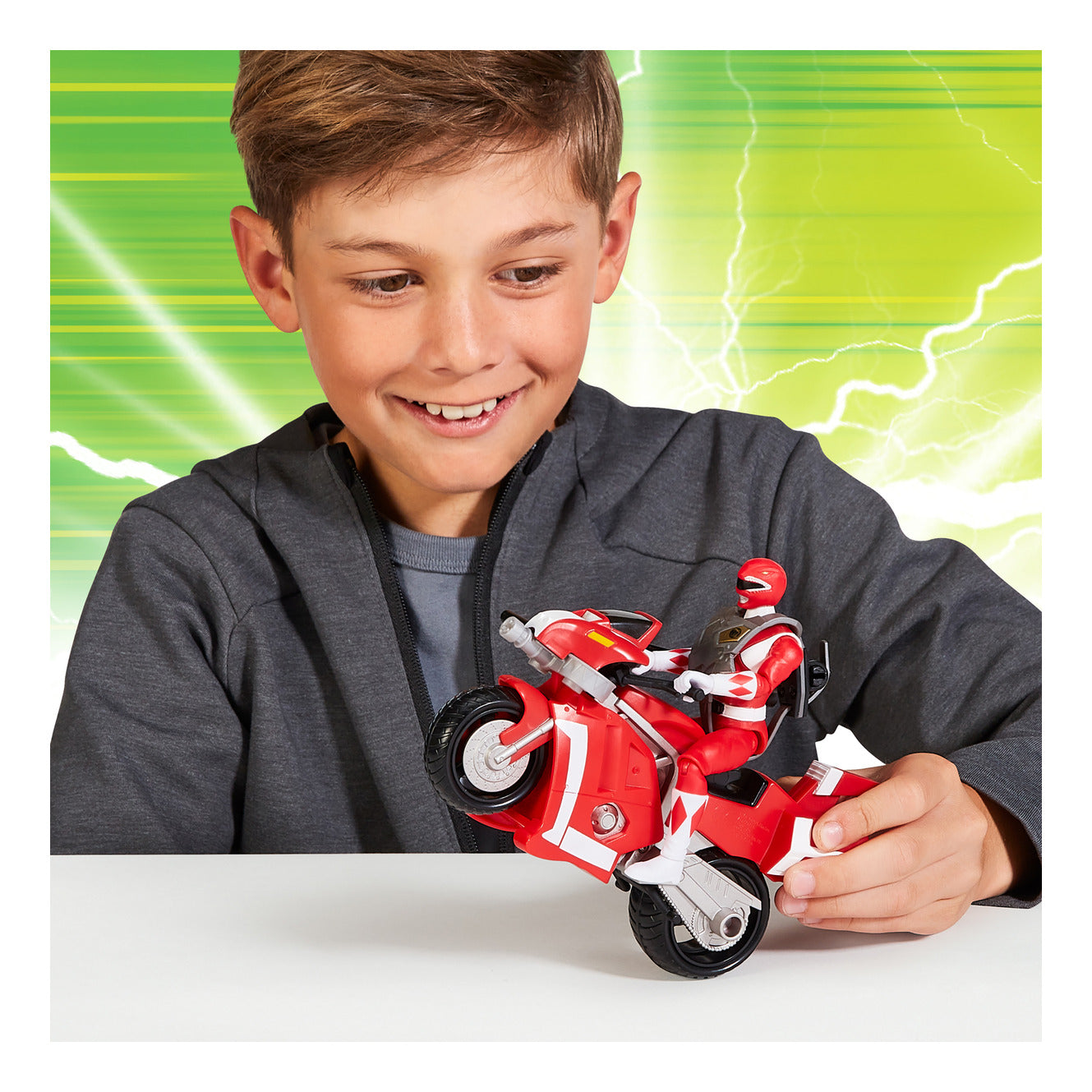 Mighty Morphin Power Rangers Battle Bike with Red Ranger
