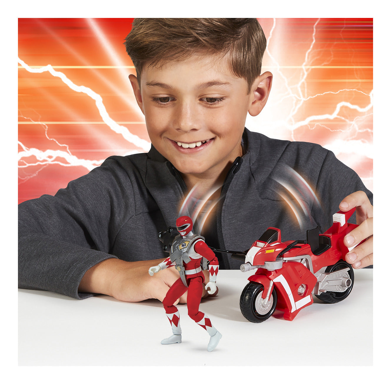 Mighty Morphin Power Rangers Battle Bike with Red Ranger