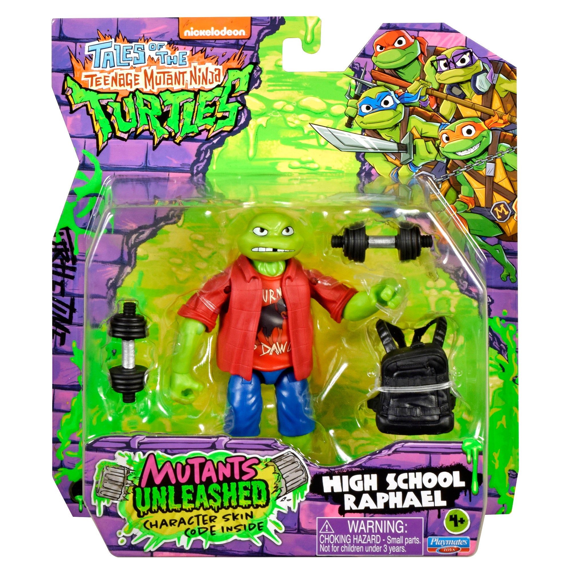 Teenage Mutant Ninja Turtles High School Raphael Gaming Action Figure