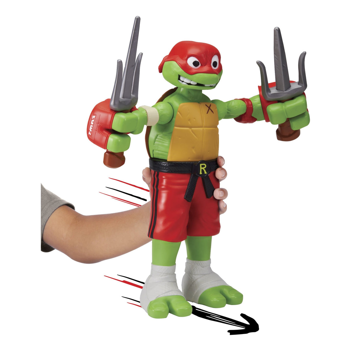 Tales of TMNT Giant Roll N Punch Raphael Action Figure