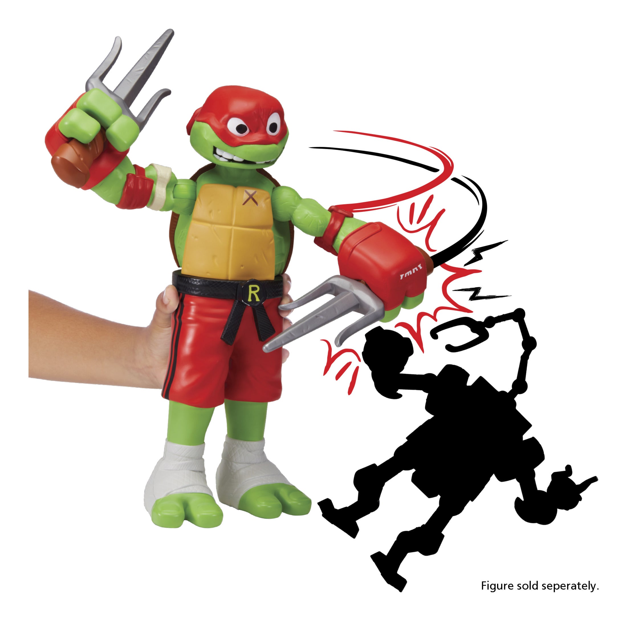 Tales of TMNT Giant Roll N Punch Raphael Action Figure