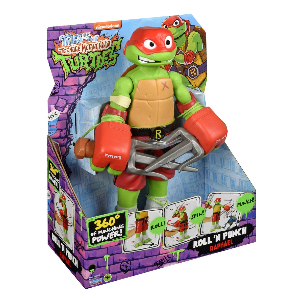 Tales of TMNT Giant Roll N Punch Raphael Action Figure