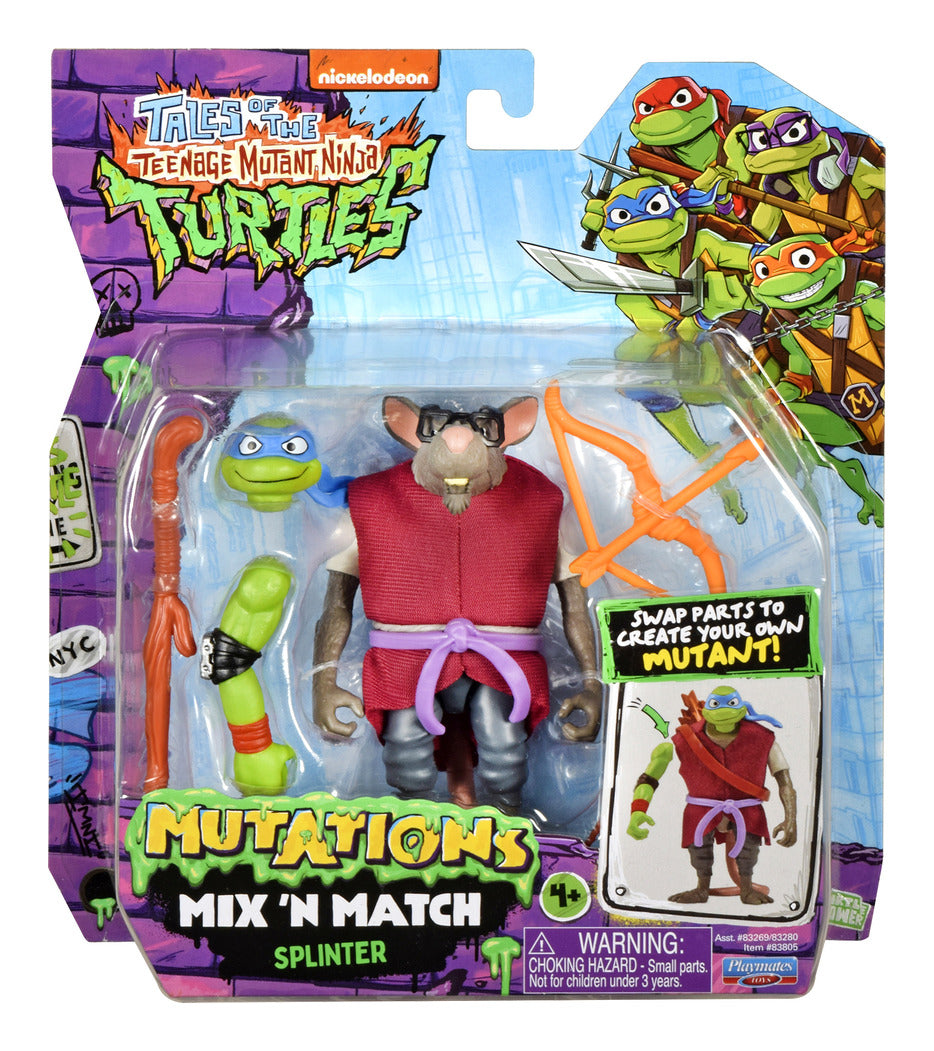 Tales of the Teenage Mutant Ninja Turtles Mix 'N Match Splinter Action Figure