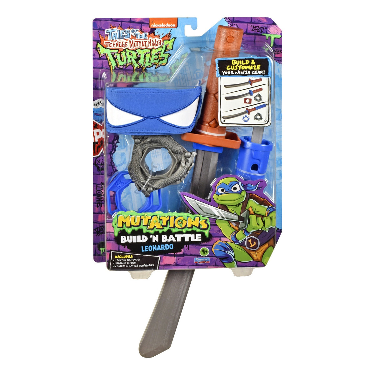 Teenage Mutant Ninja Turtles Tales of TMNT Build N Battle Leonardo Weapon Set