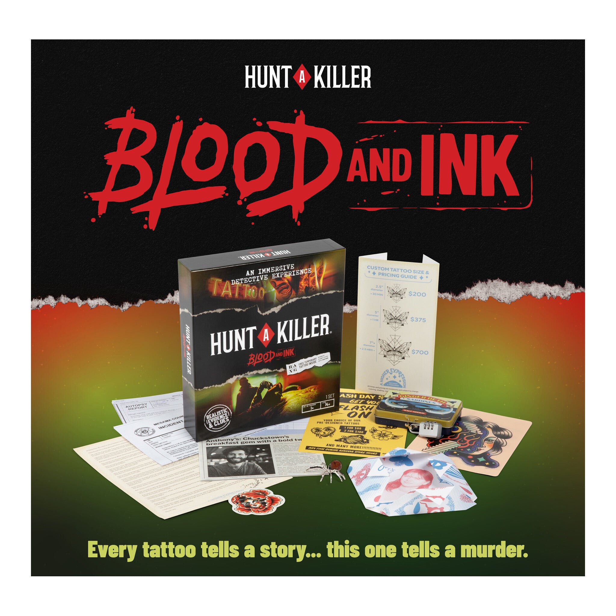 Hunt A Killer Blood & Ink Murder Mystery Game