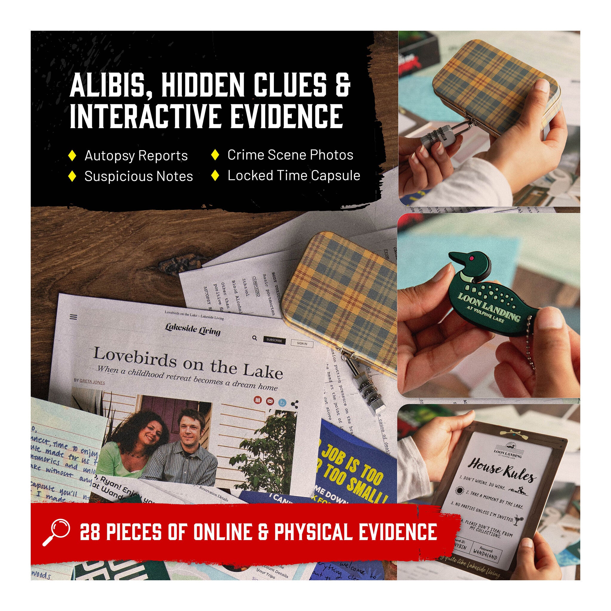 Hunt A Killer Lakeside Slaughter Murder Mystery Game