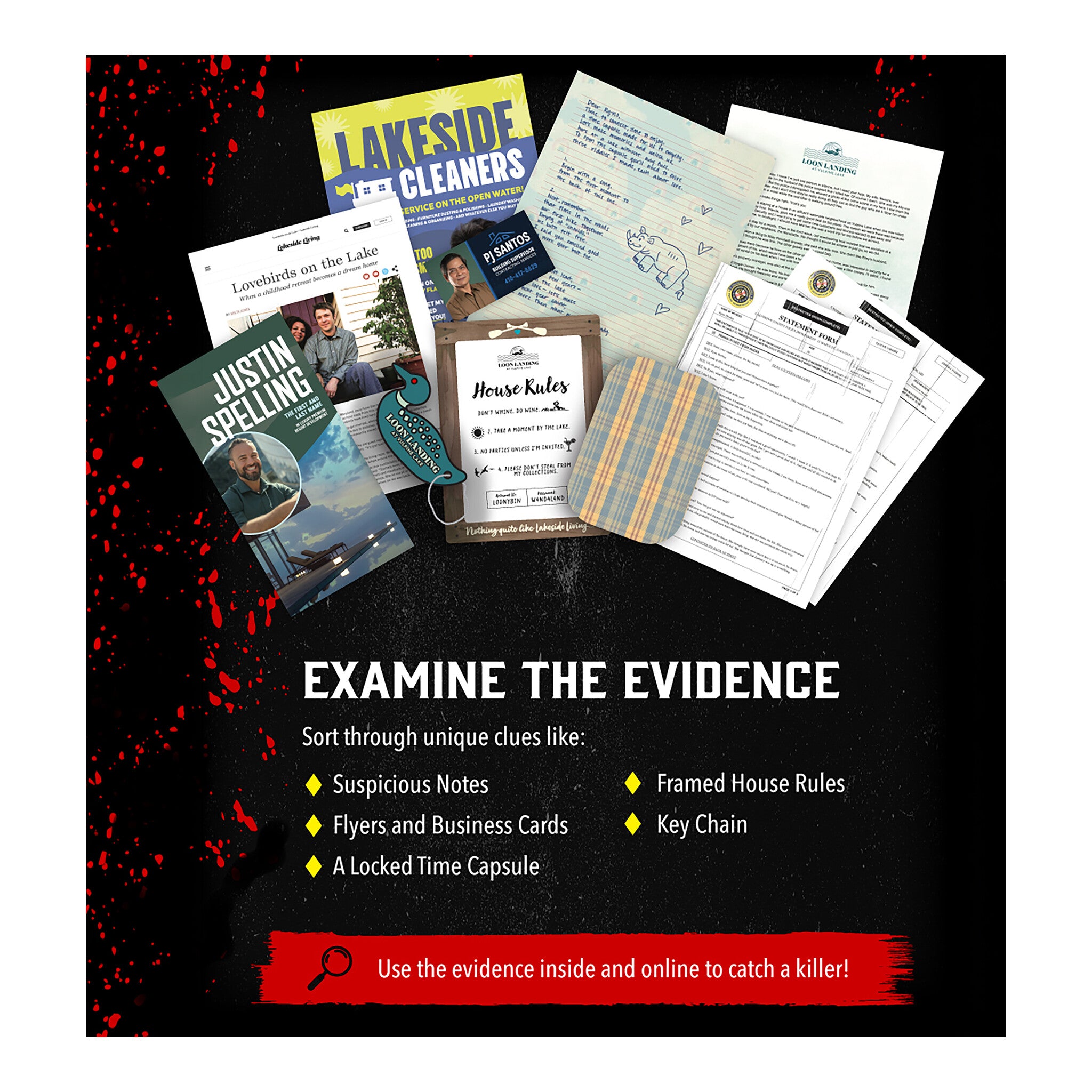 Hunt A Killer Lakeside Slaughter Murder Mystery Game