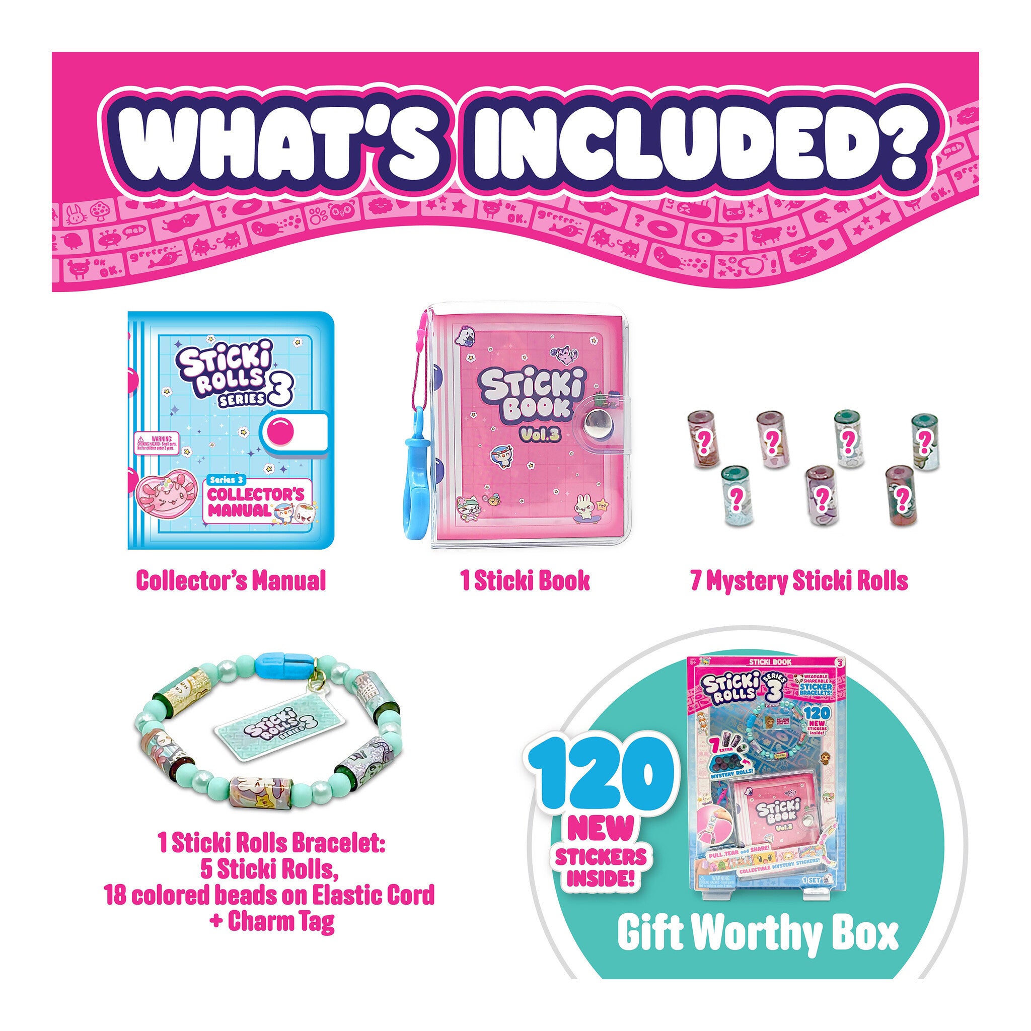 Sticki Rolls Sticki Book Series 3 Sticker Craft Set