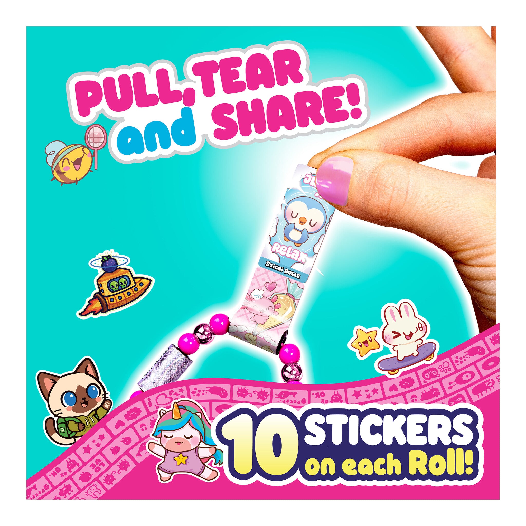 Sticki Rolls Sticki Station Series 3 Wearable Sticker Jewellery Kit