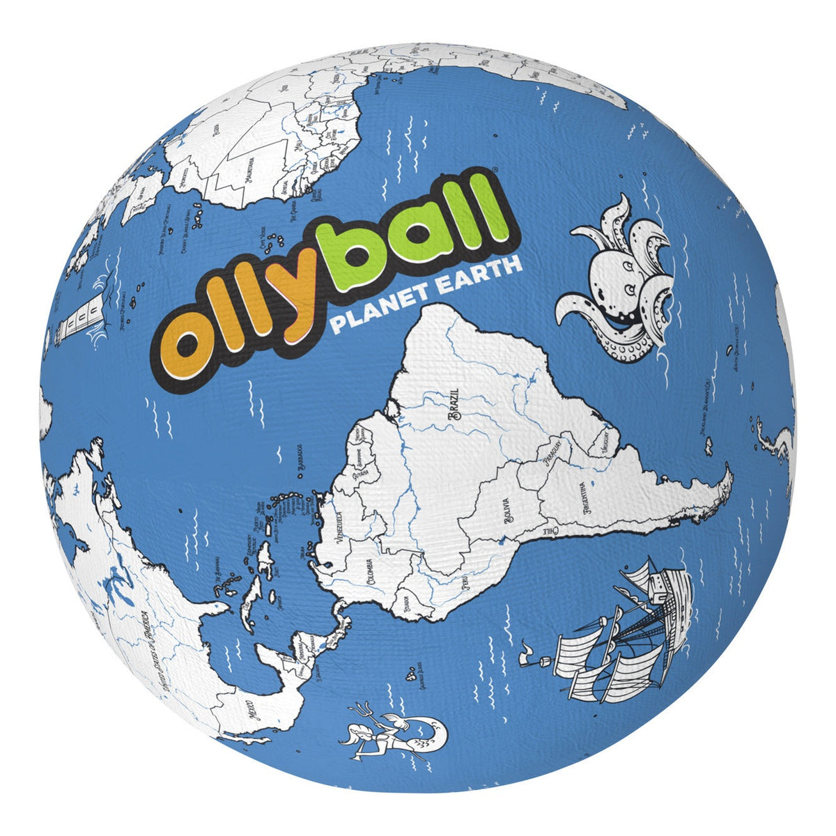 Ollyball Planet Earth 22-Inch Mega STEAM Inflatable Globe