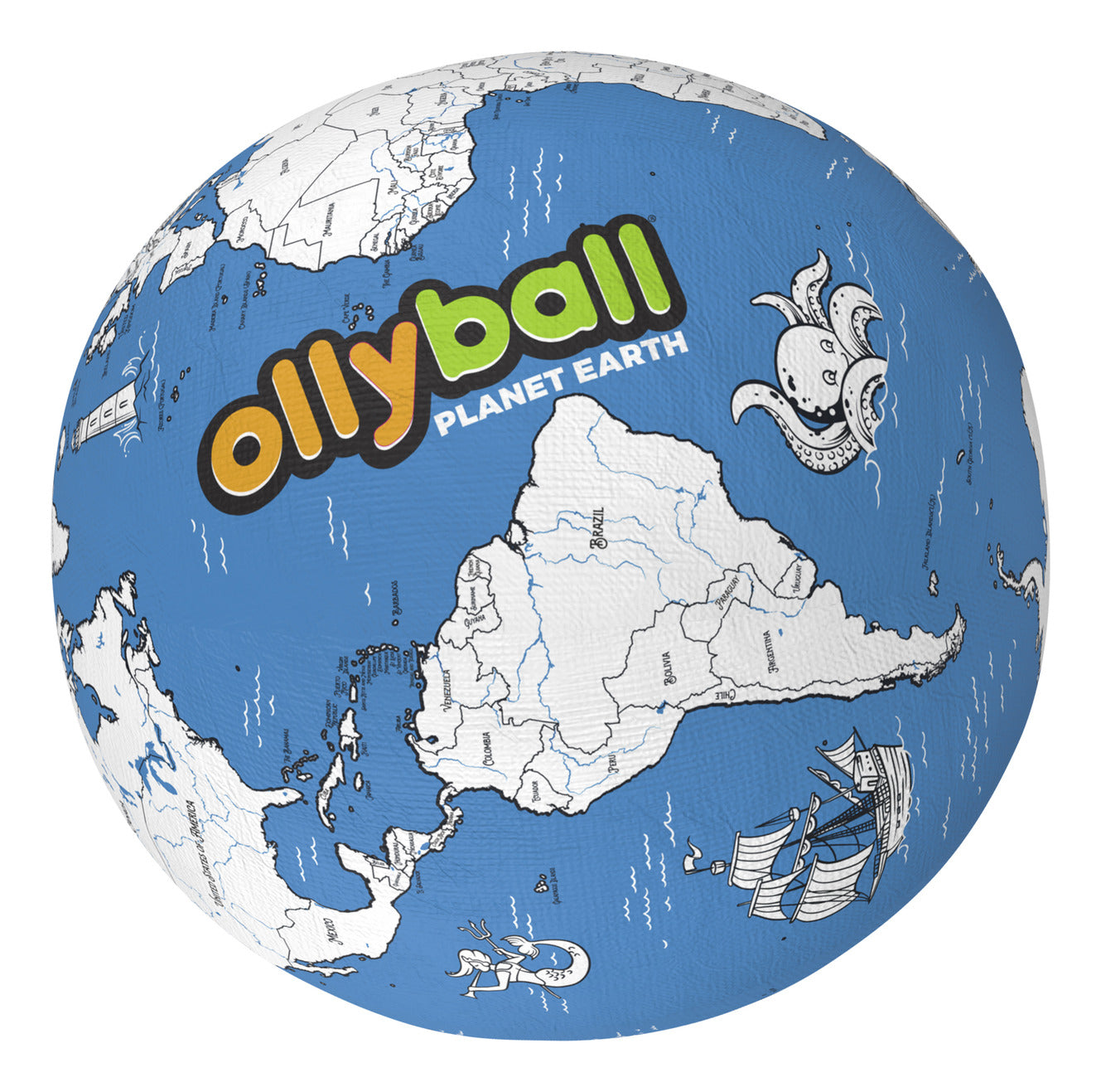 Ollyball Planet Earth 22-Inch Mega STEAM Inflatable Globe