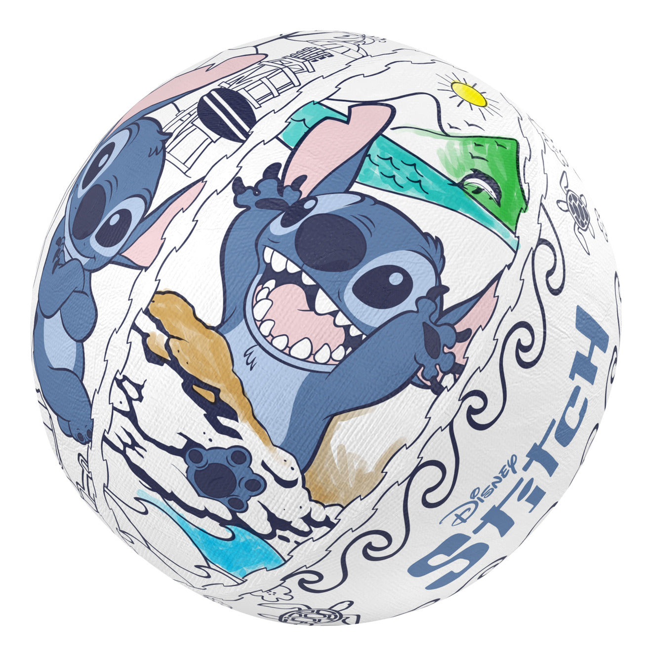Ollyball Disney Stitch Colour-In Indoor Play Ball