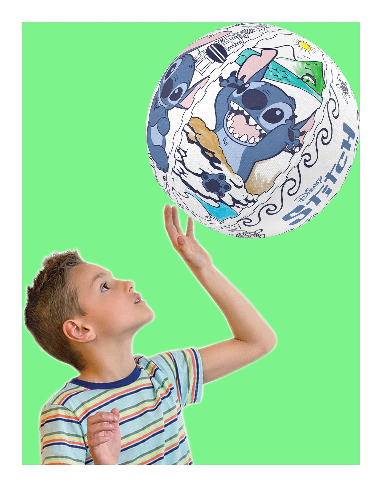 Ollyball Disney Stitch Colour-In Indoor Play Ball
