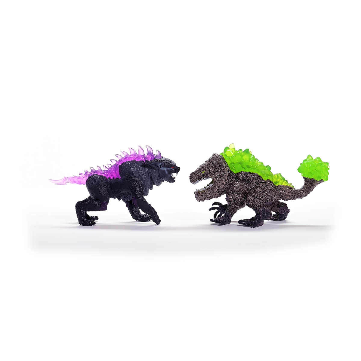 Schleich Eldrador Creatures Shadow Lynx vs Rock Crusher Figure Set
