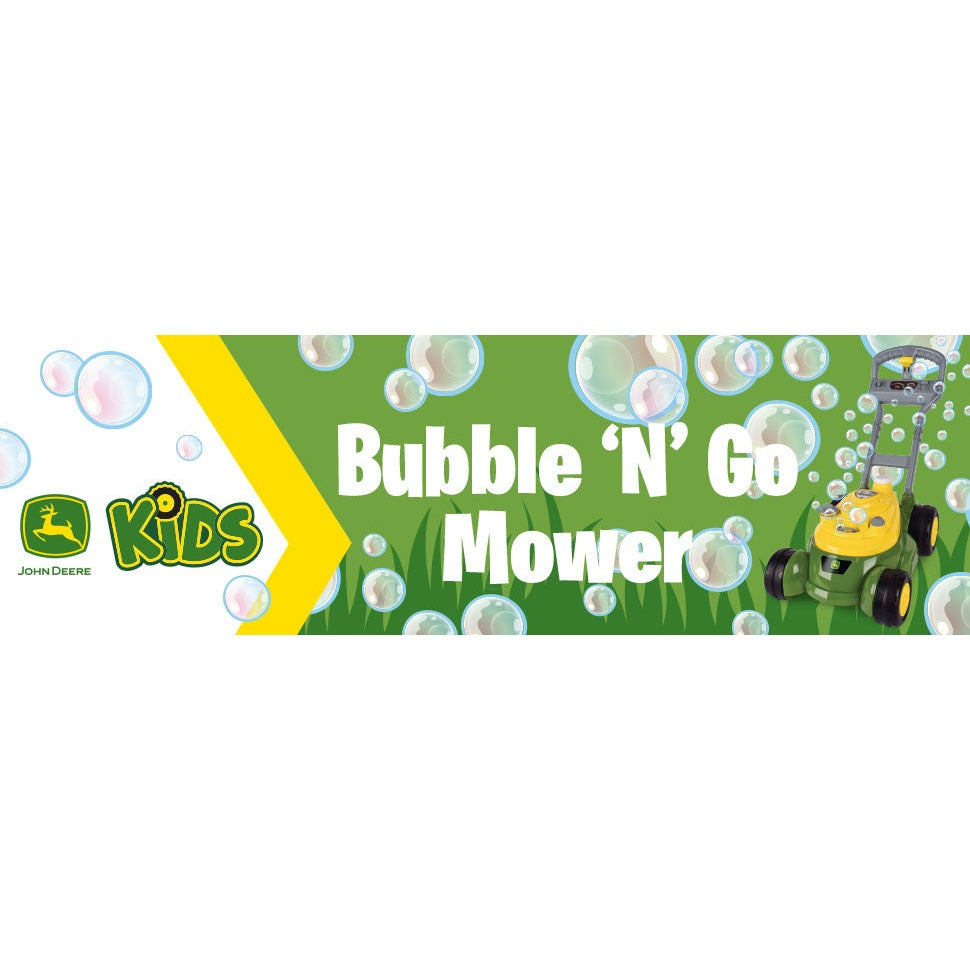 John Deere Bubble-N-Go Mower with 4oz Bubble Solution
