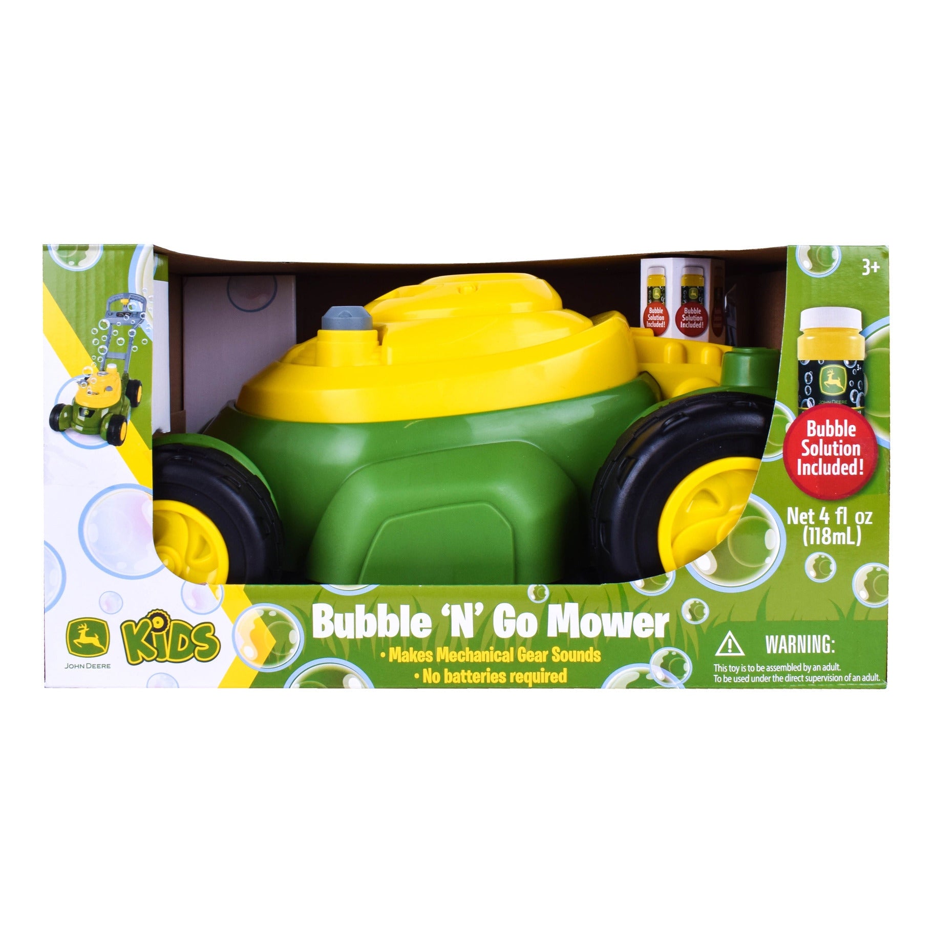 John Deere Bubble-N-Go Mower with 4oz Bubble Solution
