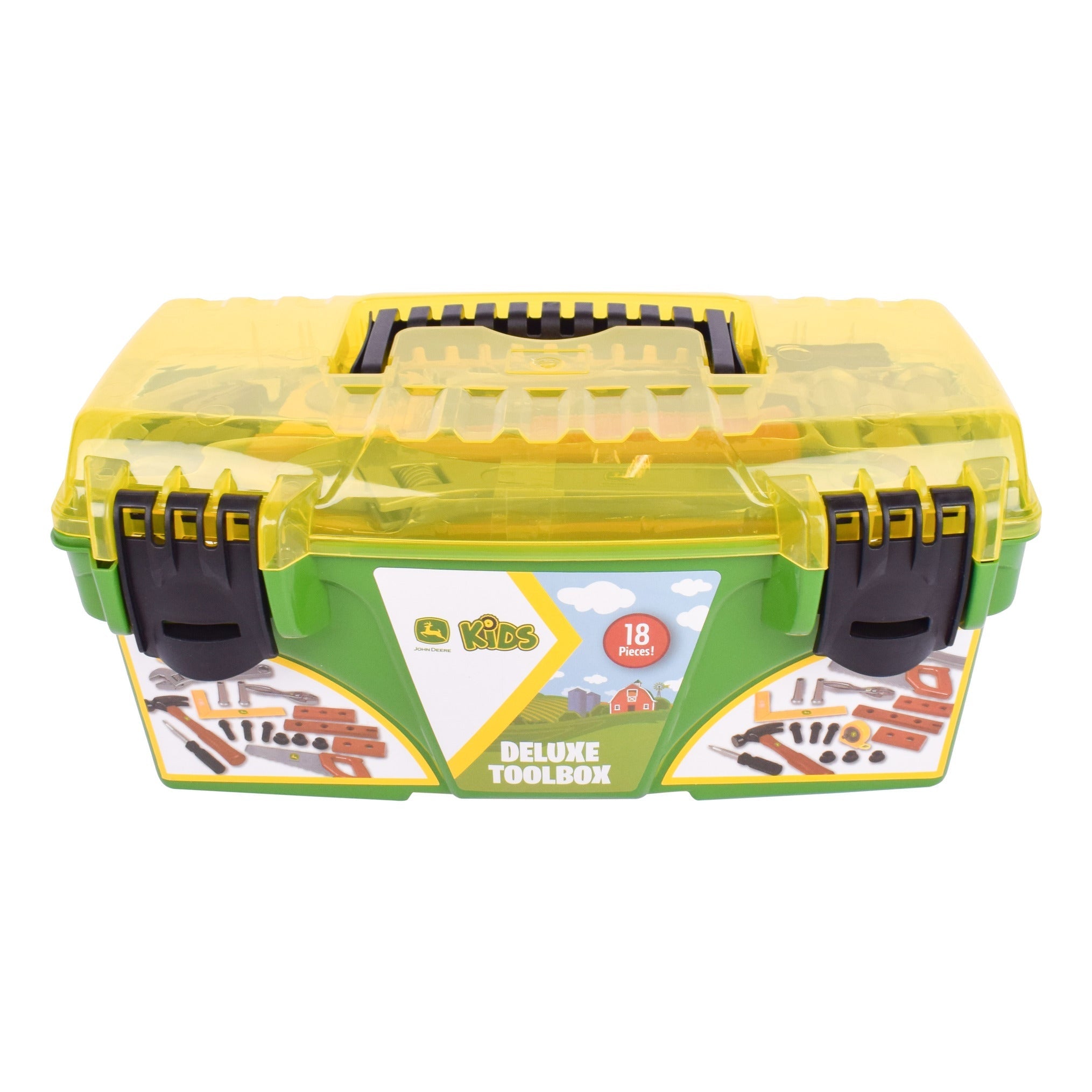 John Deere Deluxe Tool Box 18-Piece Pretend Play Set