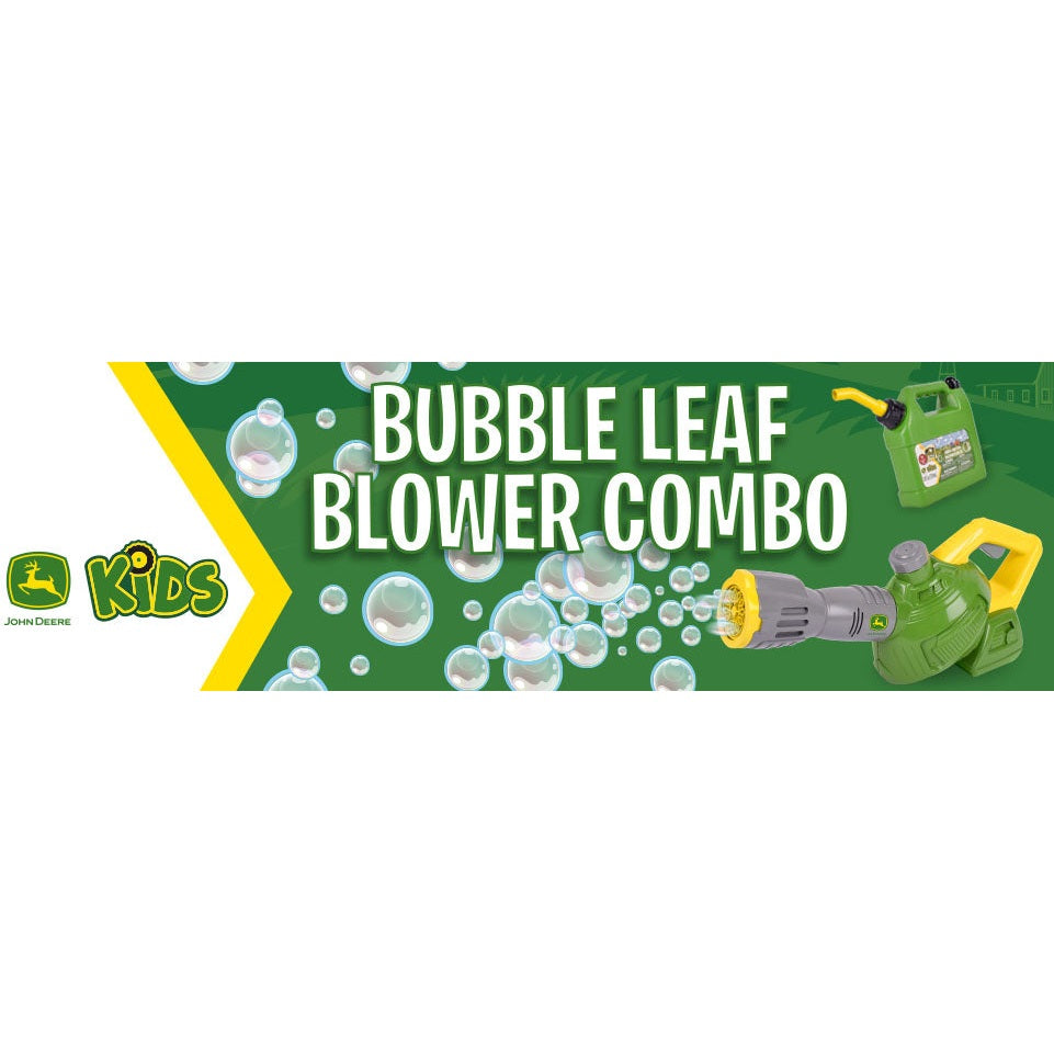 John Deere Bubble Leaf Blower with Bubble Refill Gas Can