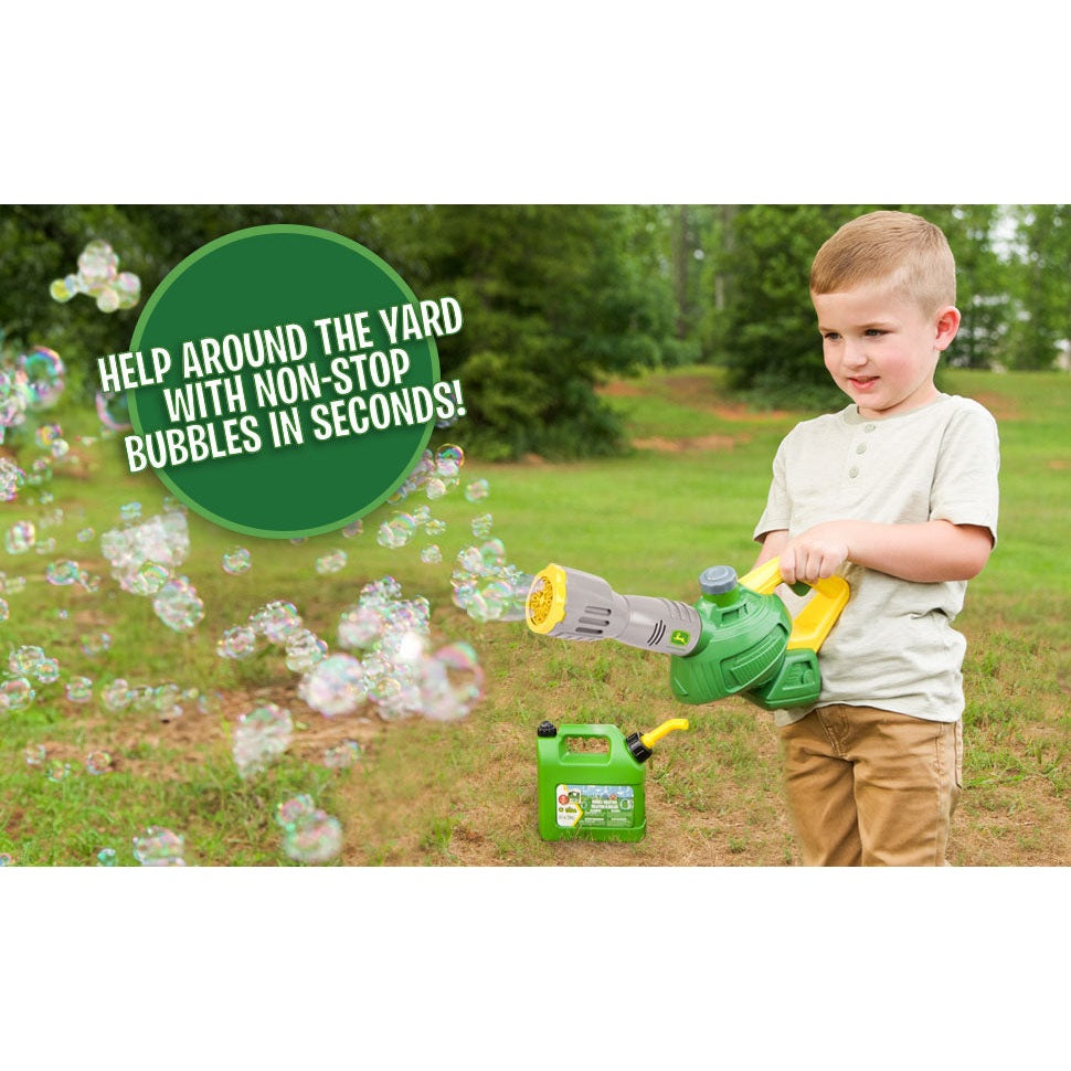 John Deere Bubble Leaf Blower with Bubble Refill Gas Can