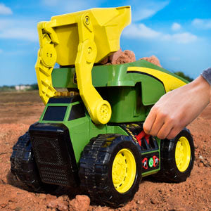 John Deere 2-in-1 Motorised Dig Rig with Lights and Sounds